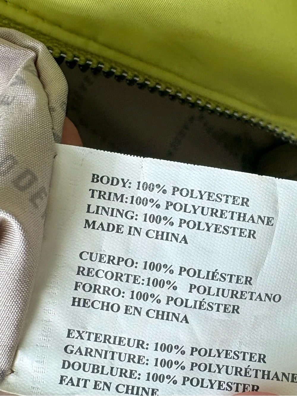 Steve Madden Bright yellow full Zip Tote or travel bag